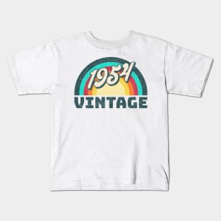 1954 vintage, 70th birthday, 1954, vintage, turning 70, awsome 70th, birthday gift, best year Kids T-Shirt